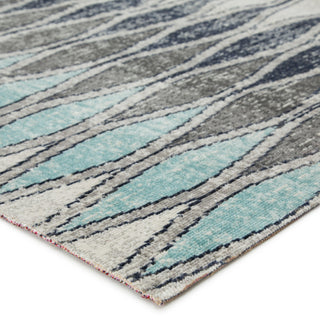 Jaipur Living Polaris Norwich POL02 Gray/Blue Area Rug Corner Image