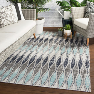Jaipur Living Polaris Norwich POL02 Gray/Blue Area Rug Lifestyle Image Feature
