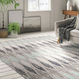 Jaipur Living Polaris Norwich POL02 Gray/Blue Area Rug Lifestyle Image