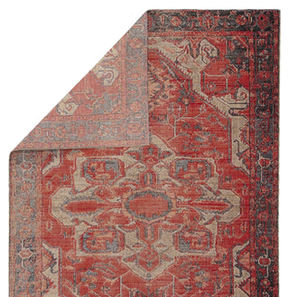Jaipur Living Polaris Leighton POL06 Red/Blue Area Rug Backing Image