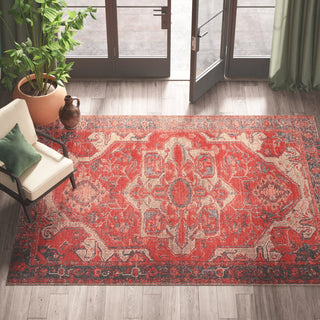 Jaipur Living Polaris Leighton POL06 Red/Blue Area Rug Lifestyle Image