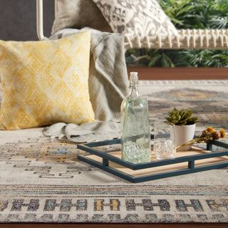 Jaipur Living Polaris Dez POL17 Blue/Yellow Area Rug Lifestyle Image
