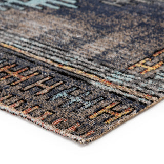 Jaipur Living Polaris Dez POL18 Blue/Orange Area Rug Corner Image