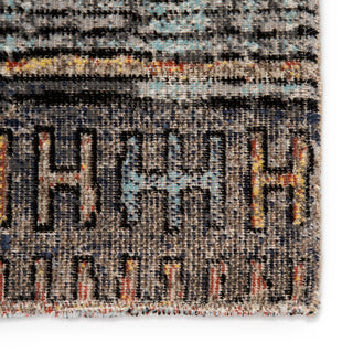 Jaipur Living Polaris Dez POL18 Blue/Orange Area Rug Detail Image