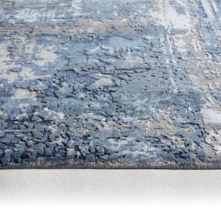 Jaipur Living Project Theory Neev PRE13 Gray/Navy Area Rug by Kavi Backing Image