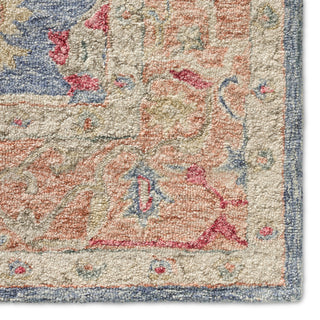 Jaipur Living Province Presley PRO03 Blue/Red Area Rug Corner Image