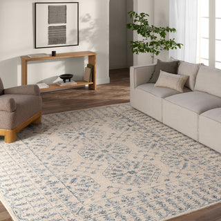 Jaipur Living Province Linde PRO07 Ivory/Blue Area Rug Room Scene Feature