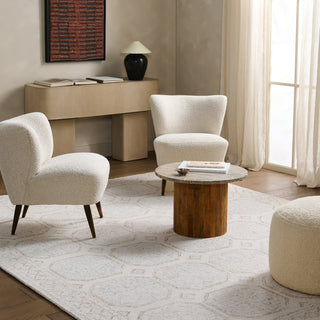 Jaipur Living Province Sefina PRO11 Ivory / White Area Rug Room Scene Feature