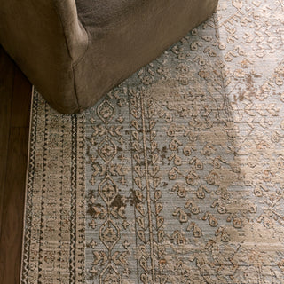 Jaipur Living Patterned Silence Eliora PSE01 Gray/Blue Area Rug Detail Image