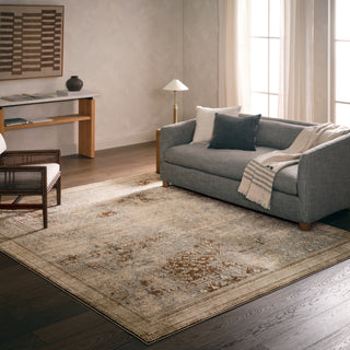 Jaipur Living Patterned Silence Eliora PSE01 Gray/Blue Area Rug Lifestyle Image Feature