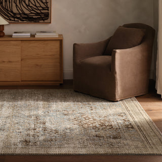 Jaipur Living Patterned Silence Eliora PSE01 Gray/Blue Area Rug Lifestyle Image Feature