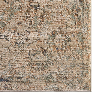 Jaipur Living Patterned Silence Emery PSE02 Gray / Blue Area Rug Corner