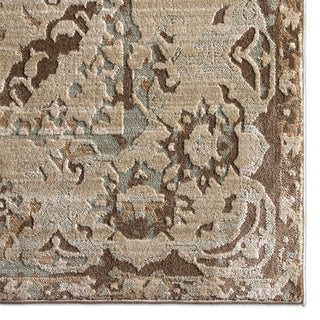 Jaipur Living Patterned Silence Xaviera PSE03 Gray / Multicolor Area Rug Corner