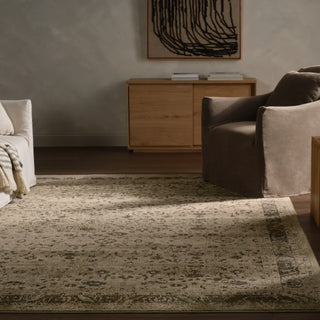 Jaipur Living Patterned Silence Noelle PSE07 Gray Area Rug Room Scene Feature