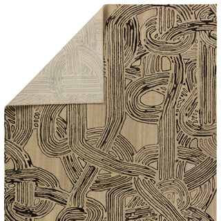 Jaipur Living Pathways Kathmandu PVH12 Light Brown/Black Area Rug by Verde Home Backing Image