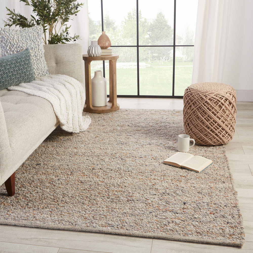Jaipur Living Quiet Time Hadren QTM02 Light Gray/Tan Area Rug Lifestyle Image Feature
