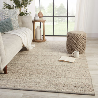 Jaipur Living Quiet Time Hadren QTM03 taupe/Gray Area Rug Lifestyle Image Feature