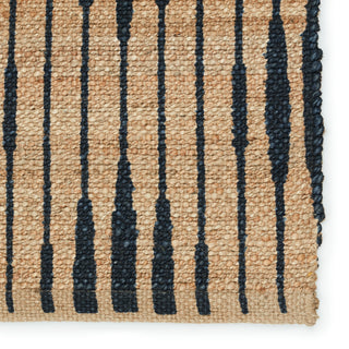 Jaipur Living Raya Atolia RAY01 Natural/Navy Area Rug Detail Image