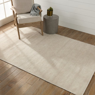 Jaipur Living Rebecca Limon RBC04 Cream/Light Taupe Area Rug Lifestyle Image Feature