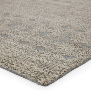 Jaipur Living Reign Abelle REI01 Gray/White Area Rug Corner Image
