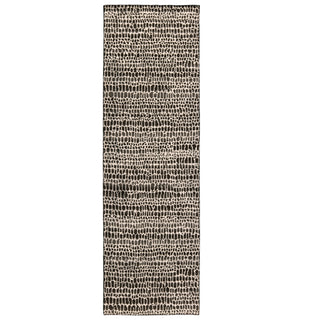 Jaipur Living Reverb Kinetic REP01 Black/Ivory Area Rug by Pollack Runner Image