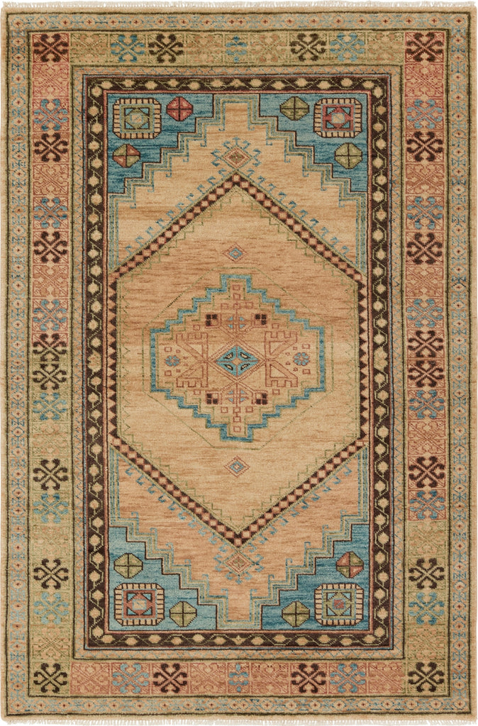 Jaipur Living Reza Lunja REZ02 Blue/Tan Area Rug