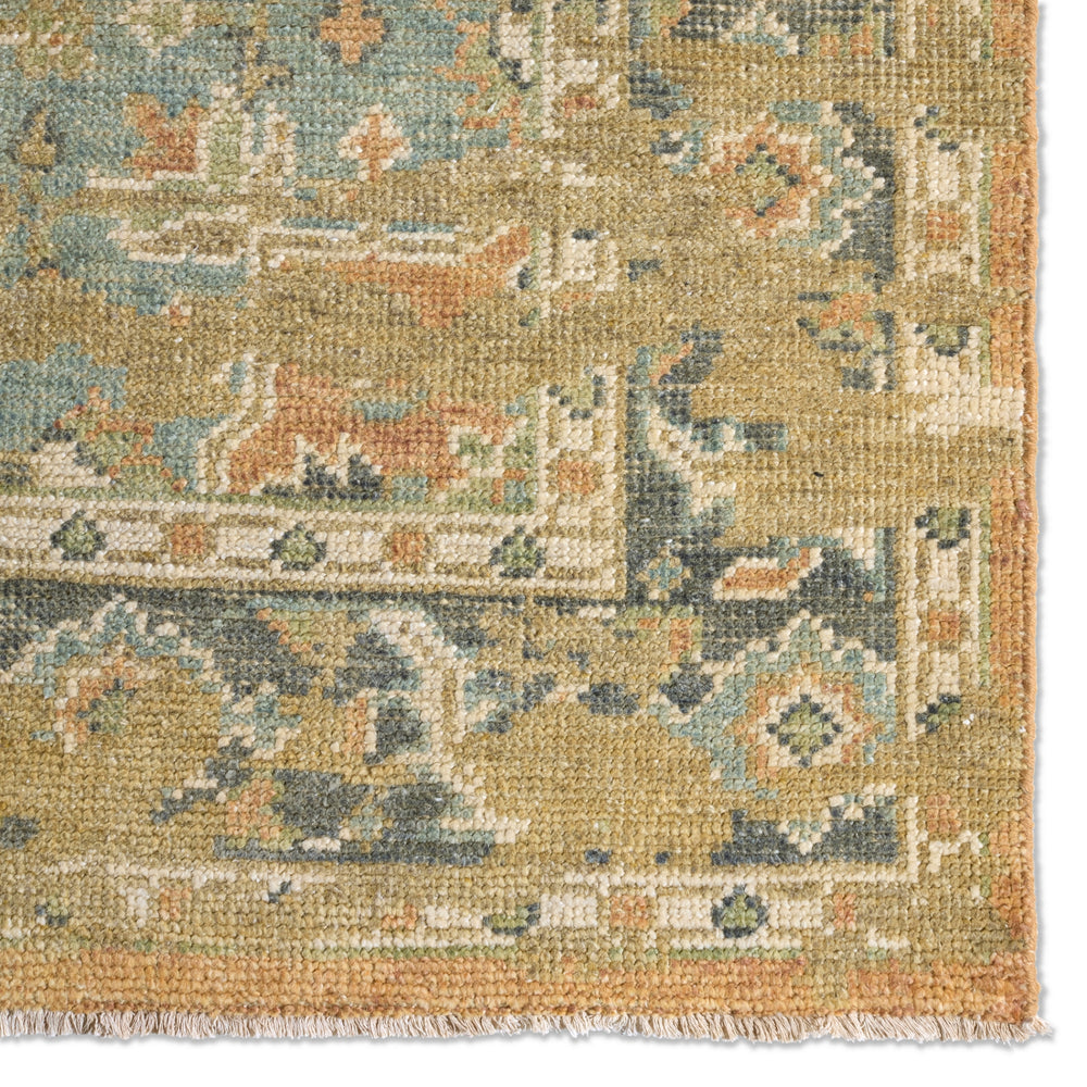 Jaipur Living Rhapsody Cadenza RHA02 Orange/Blue Area Rug Detail Image Feature
