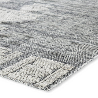 Jaipur Living Rize Torsby RIZ01 Black/Ivory Area Rug Corner Image