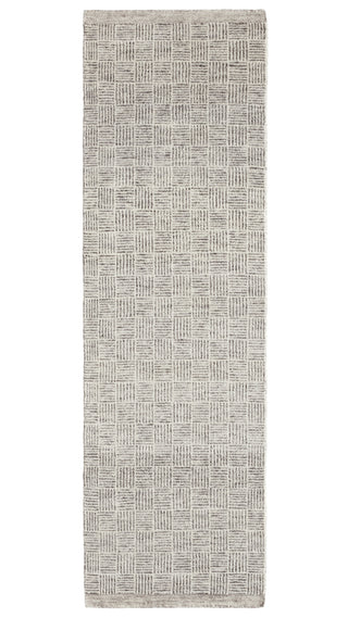 Jaipur Living Rize Mugler RIZ05 Ivory/Black Area Rug Runner Image