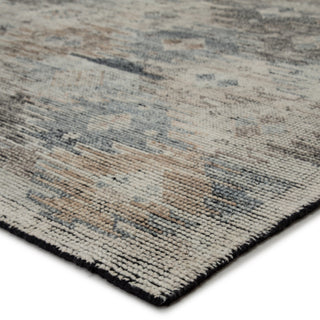Jaipur Living Rize Nakoda RIZ08 Black/White Area Rug Corner Image