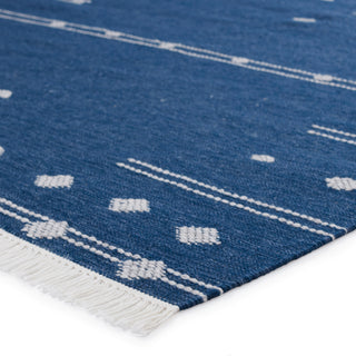 Jaipur Living Revelry Calli RVR02 Blue/White Area Rug Corner Image