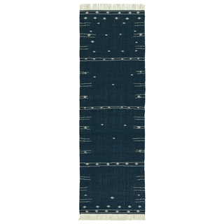 Jaipur Living Revelry Calli RVR02 Blue/White Area Rug Runner Image