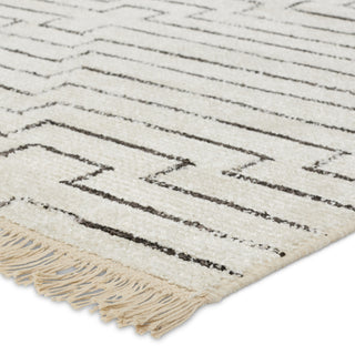 Jaipur Living Satellite Alloy SAT02 White/Black Area Rug Corner Image