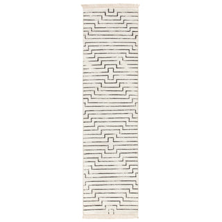 Jaipur Living Satellite Alloy SAT02 White/Black Area Rug Runner Image