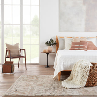 Jaipur Living Sanaa By Nikki Chu Asani SBC01 Tan/Light Pink Area Rug Collection Image