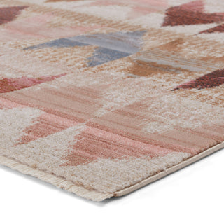 Jaipur Living Sanaa By Nikki Chu Zevi SBC05 Pink/Beige Area Rug Corner Image