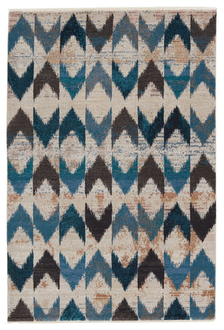 Jaipur Living Sanaa By Nikki Chu Zevi SBC06 Blue/Beige Area Rug main image