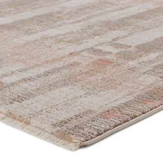 Jaipur Living Sanaa By Nikki Chu Jina SBC08 Taupe/Light Pink Area Rug Corner Image