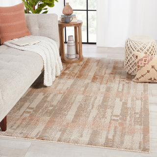 Jaipur Living Sanaa By Nikki Chu Jina SBC08 Taupe/Light Pink Area Rug Lifestyle Image Feature