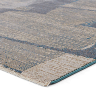 Jaipur Living Sanaa By Nikki Chu Lehana SBC12 Blue/Gray Area Rug Corner Image