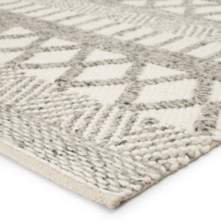 Jaipur Living Scandinavia Dula Sandhurst SCD21 Gray/White Area Rug Corner Image