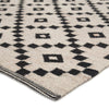Jaipur Living Scandinavia Nordic Croix SCN01 Black/White Area Rug Corner Image