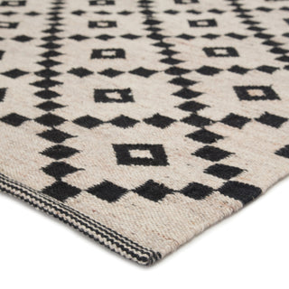 Jaipur Living Scandinavia Nordic Croix SCN01 Black/White Area Rug Corner Image