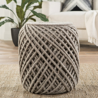 Jaipur Living Scandinavia Pouf SCP02 Corner Image