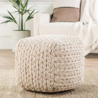 Jaipur Living Scandinavia Pouf SCP14 Corner Image