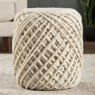 Jaipur Living Scandinavia Pouf SCP18 Corner Image