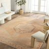 Jaipur Living Sevak Vashti SEV07 Orange Area Rug Lifestyle Image Feature