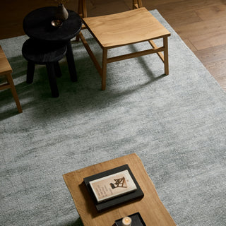 Jaipur Living Soft Horizon Dilwyn SFH01 Blue Area Rug Room Scene Feature