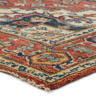Jaipur Living Salinas Willa SLN05 Red/Multicolor Area Rug Corner Image