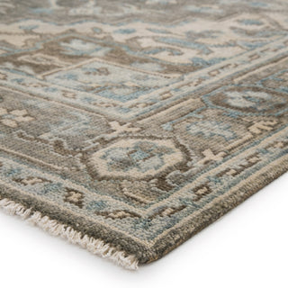 Jaipur Living Salinas Flynn SLN07 Gray/Blue Area Rug Corner Image